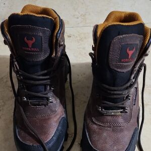 Men's Rugged Brown and Black Boots